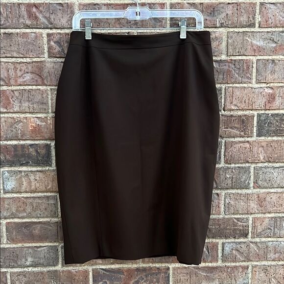 Lafayette 148 Elegant Brown Women's Business Pencil Skirt 18 - Picture 9 of 9